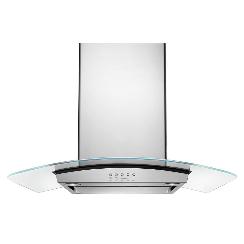 WHIRLPOOL WVW75UC0DS Stainless Steel Whirlpool 30 Inch Convertible Glass Kitchen VENT...