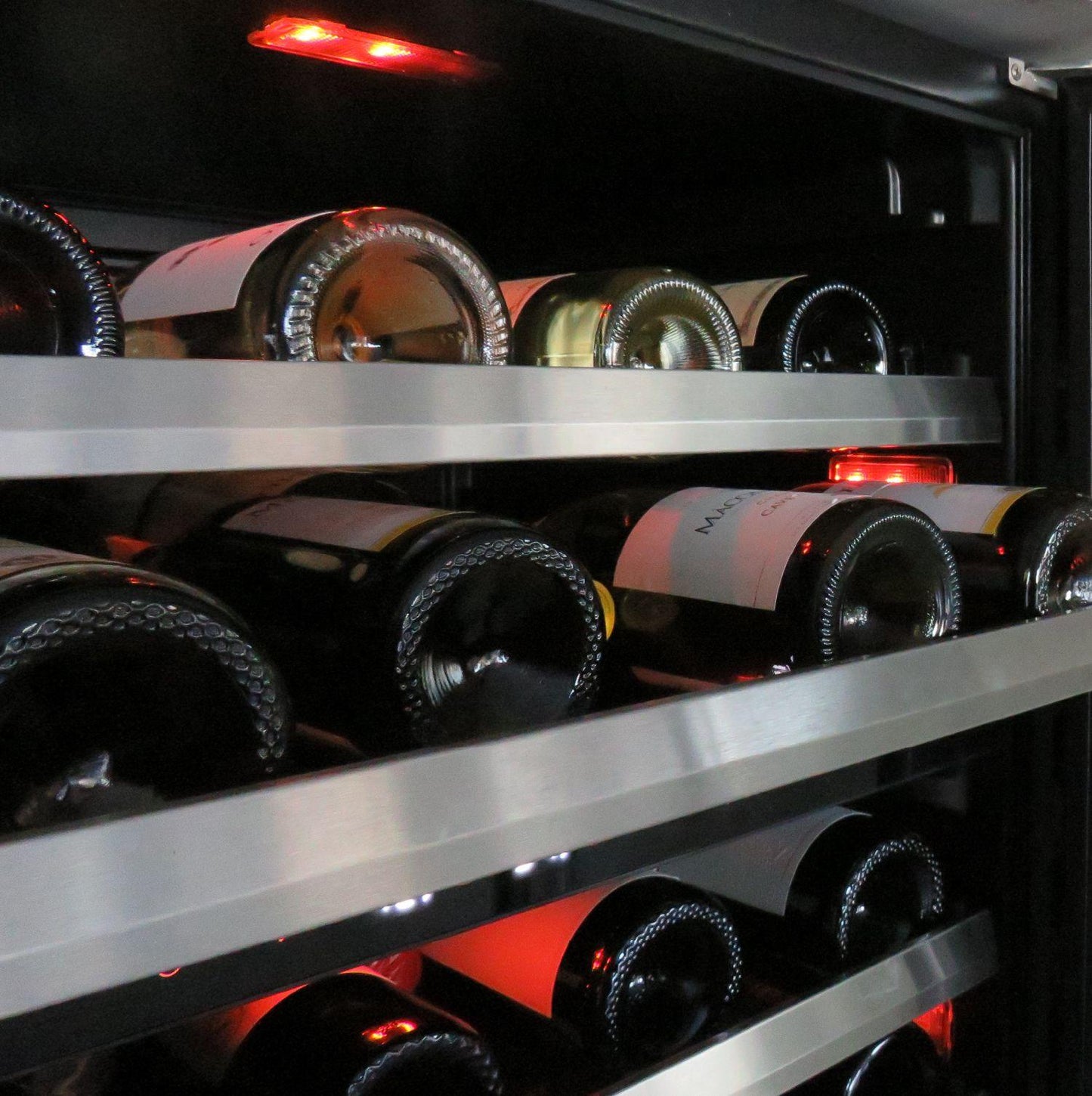 XO APPLIANCE XOU24WDZOFR XO Appliance Wine Cellar 2 Zone 24"" Solid Overlay Door Rh