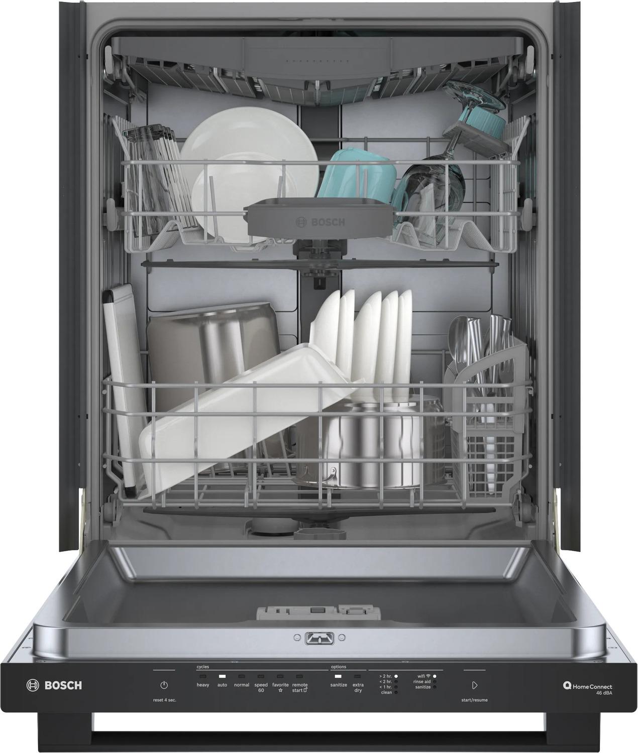 BOSCH SHX5AEM6N Bosch Dishwasher 24"" Black