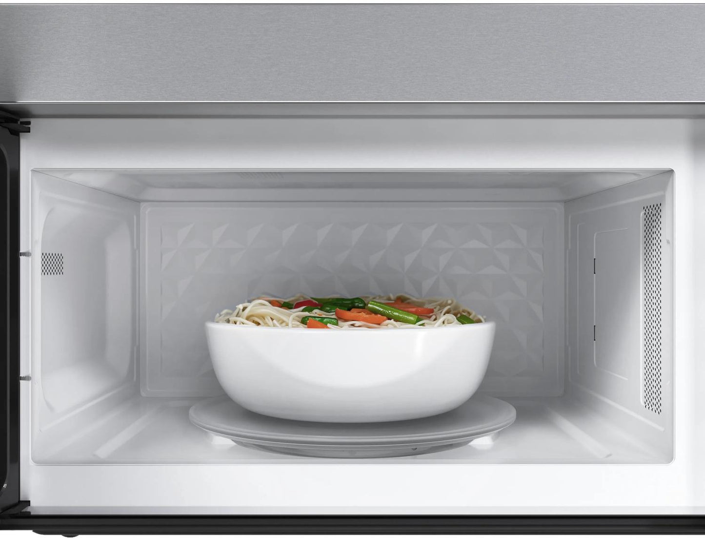 BOSCH HMV1055U 100 Series Over-the-range Microwave 30"" Left Sideopening Door, STAI...