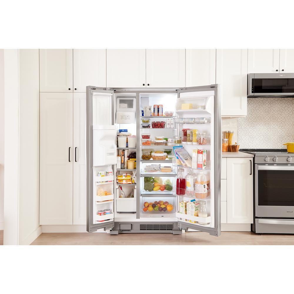 WHIRLPOOL WRS321SDHZ Whirlpool 33-inch Wide Side-by-side Refrigerator - 21 Cu. Ft. - ...