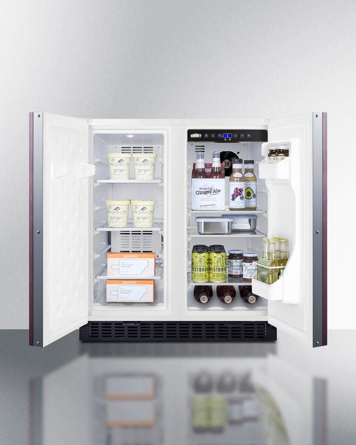 SUMMIT FFRF3075WIF Frost-free Side-by-side Refrigerator-freezer for Built-in or FREEST...