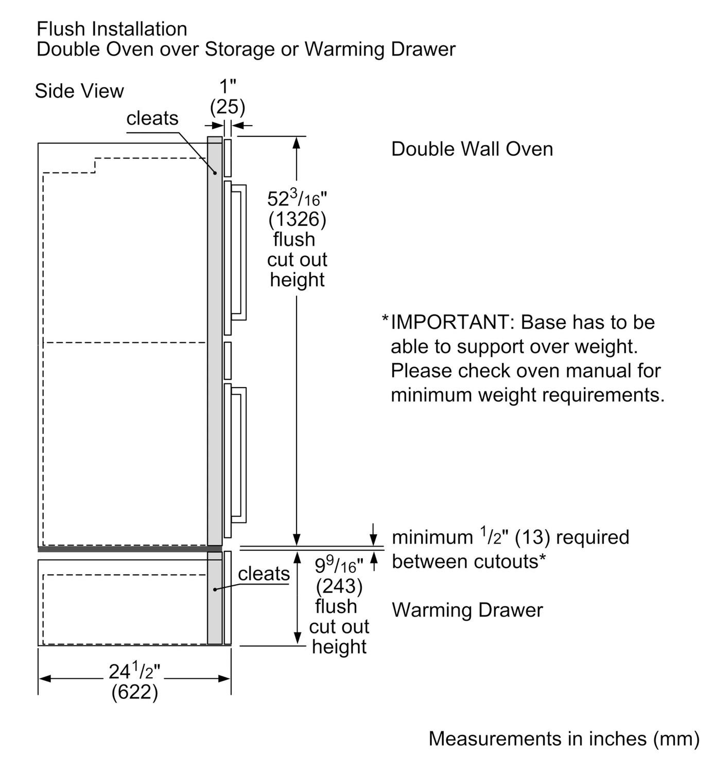 BOSCH HBL5551UC Bosch 30"" Double Wall Oven 500 Series - Stainless Steel