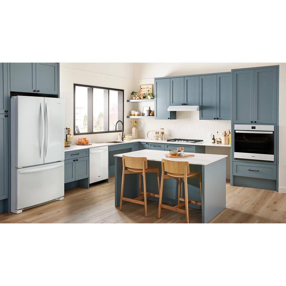 WHIRLPOOL WDT550SAPW 44 Dba Ada Compliant Dishwasher Flush With Cabinets With 3rd Rack