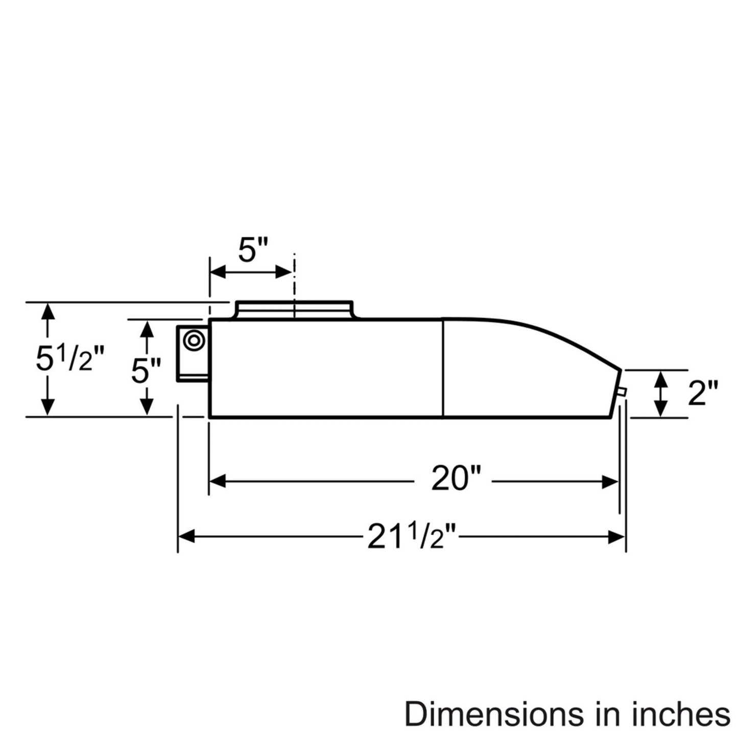BOSCH DUH36152UC Bosch 36""ss Hood 280cfm Blower Bsh