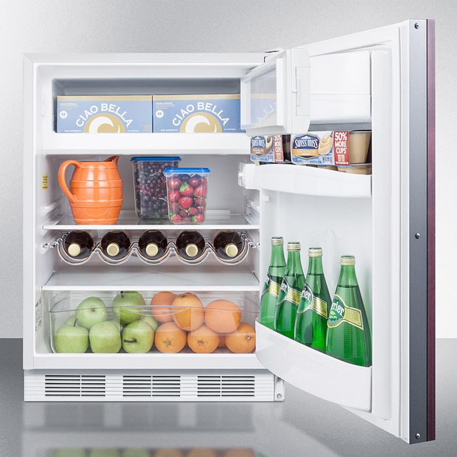 SUMMIT CT661WBIIF Built-in Undercounter Refrigerator-freezer for Residential Use, CYC...