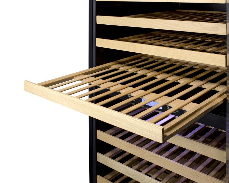 SUMMIT SWC1966BLHD Summit 24"" Wide Dual Zone Wine Cellar