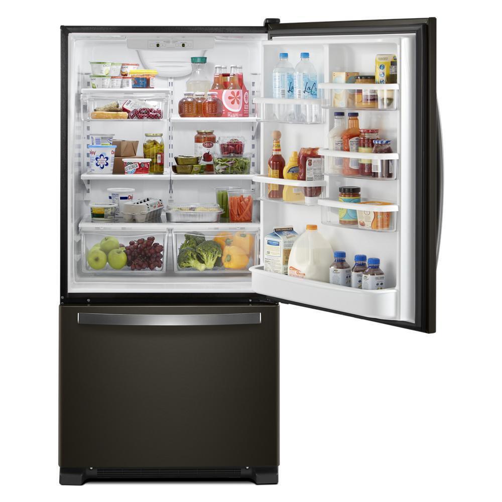 WHIRLPOOL WRB322DMHV Whirlpool 33-inch Wide Bottom-freezer Refrigerator - 22 Cu. Ft. ...