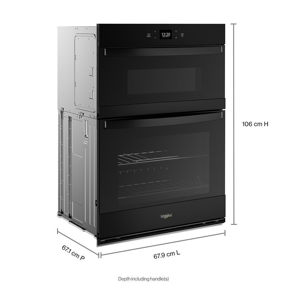WHIRLPOOL WOEC5027LB 5.7 Total Cu. Ft. Combo Wall Oven With Air Fry When Connected*