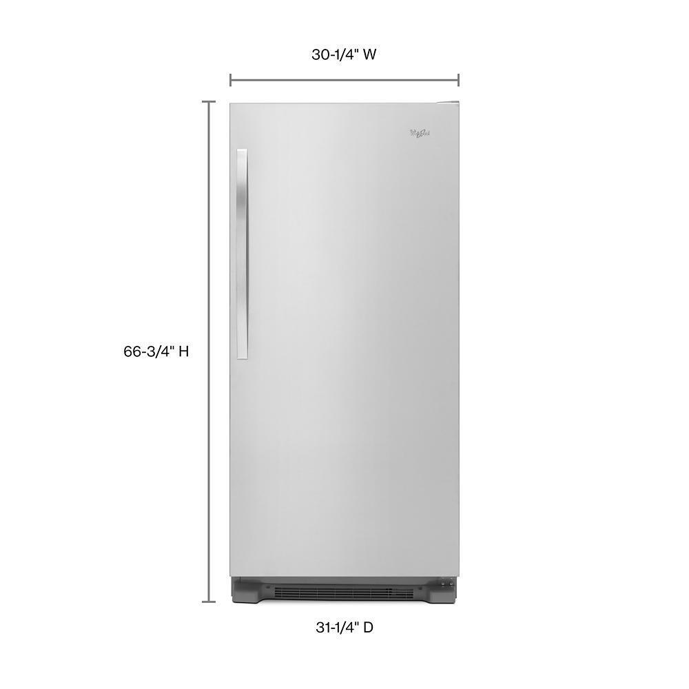 WHIRLPOOL WSR57R18DM Monochromatic Stainless Steel Whirlpool 18 Cu. Ft. Sidekicks ...