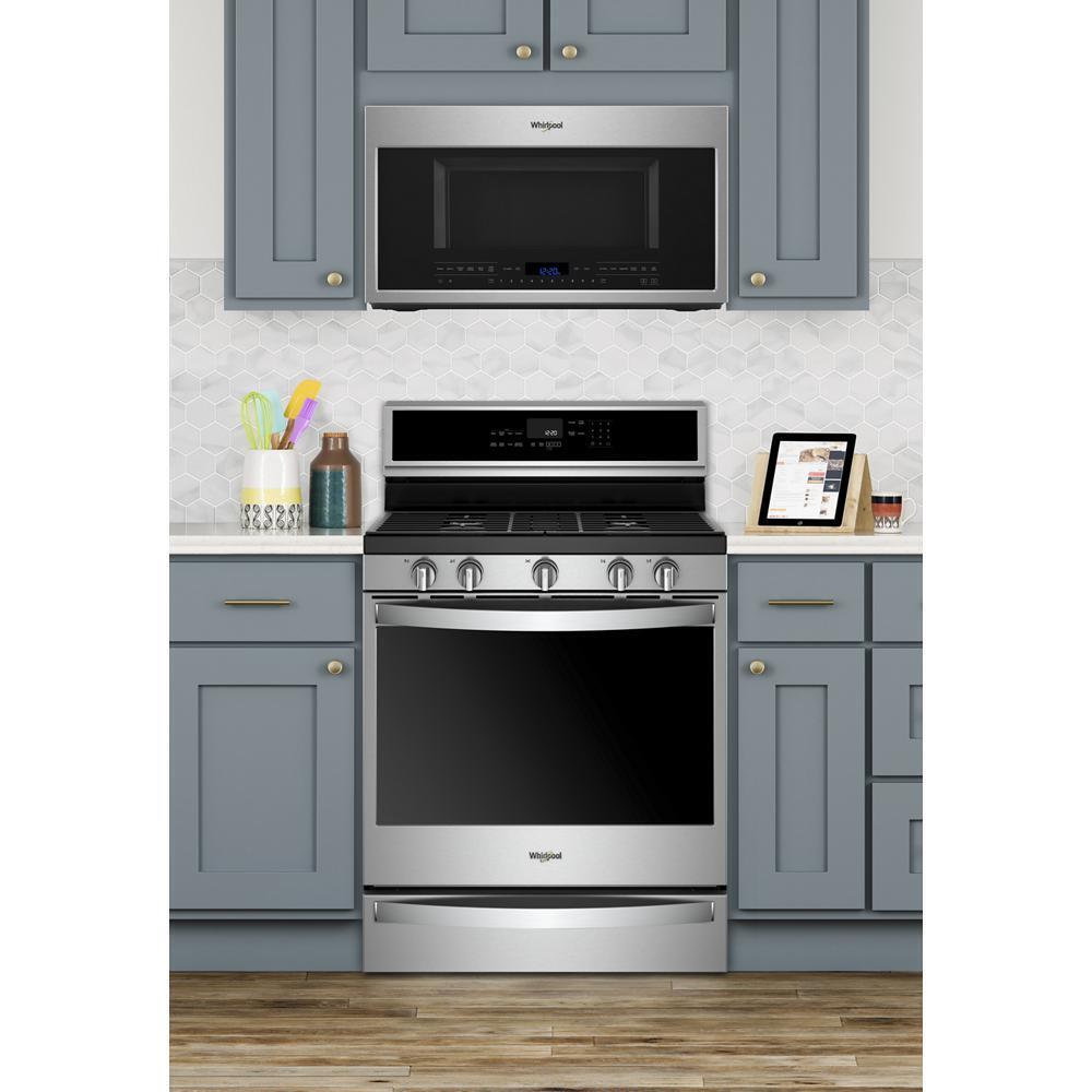WHIRLPOOL WFG975H0HZ Whirlpool 30-inch,5.8 Cu Ft, Gas Freestanding Range With 5 Burners ...