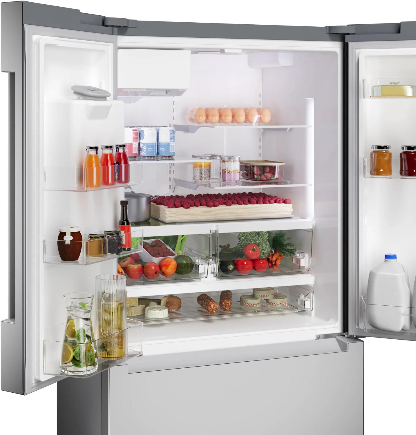 BOSCH B36FD10ENS 300 Series French Door Bottom Mount Refrigerator 36"" Stainless STEE...