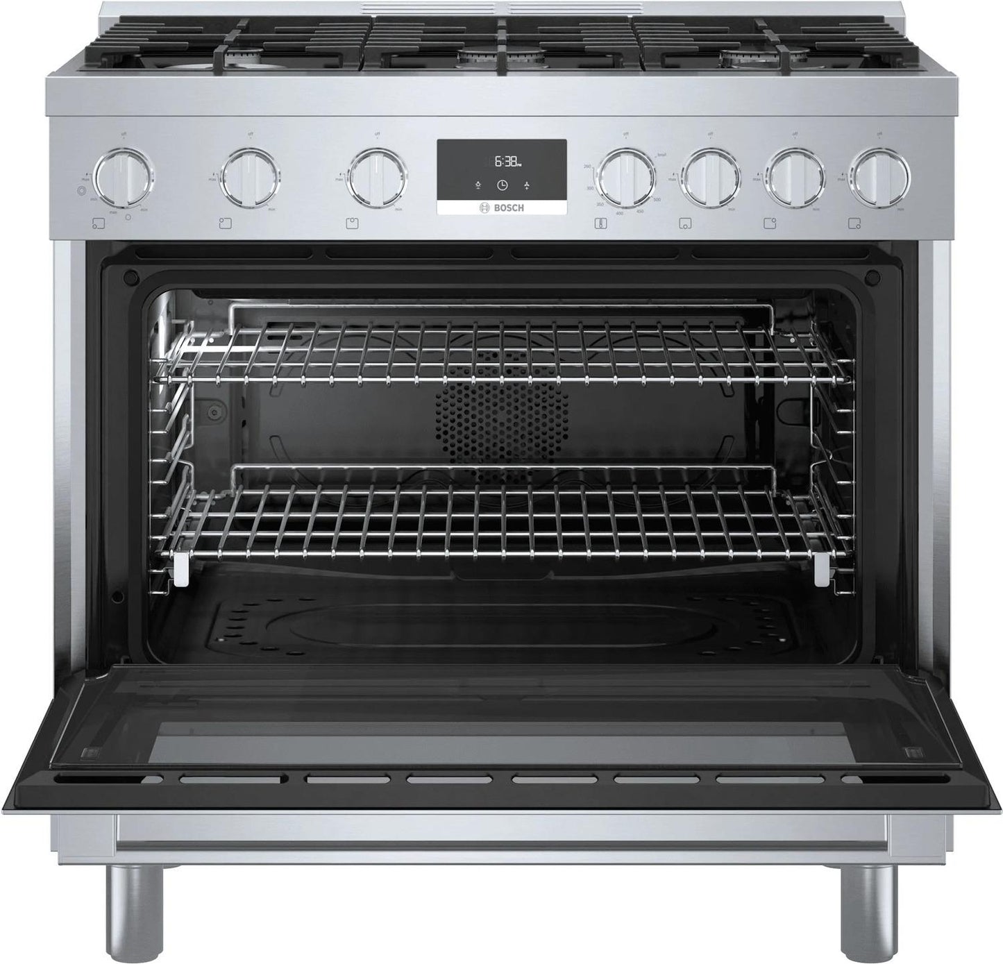 BOSCH HDS8655U 800 Series Dual Fuel Freestanding Range 36'' Stainless Steel Hds8655u