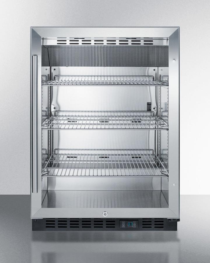 SUMMIT SCR610BL Built-in Undercounter Commercial Beverage Center W/ss Interior, LOC...