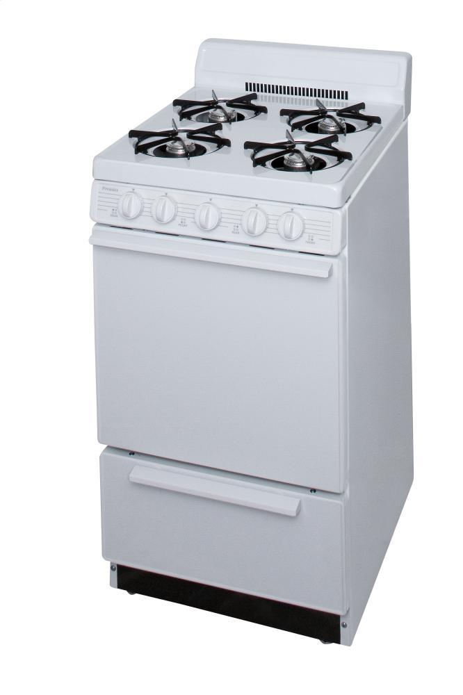 PREMIER SAK100OP Premier 20-inch Gas Range (color: White On White)