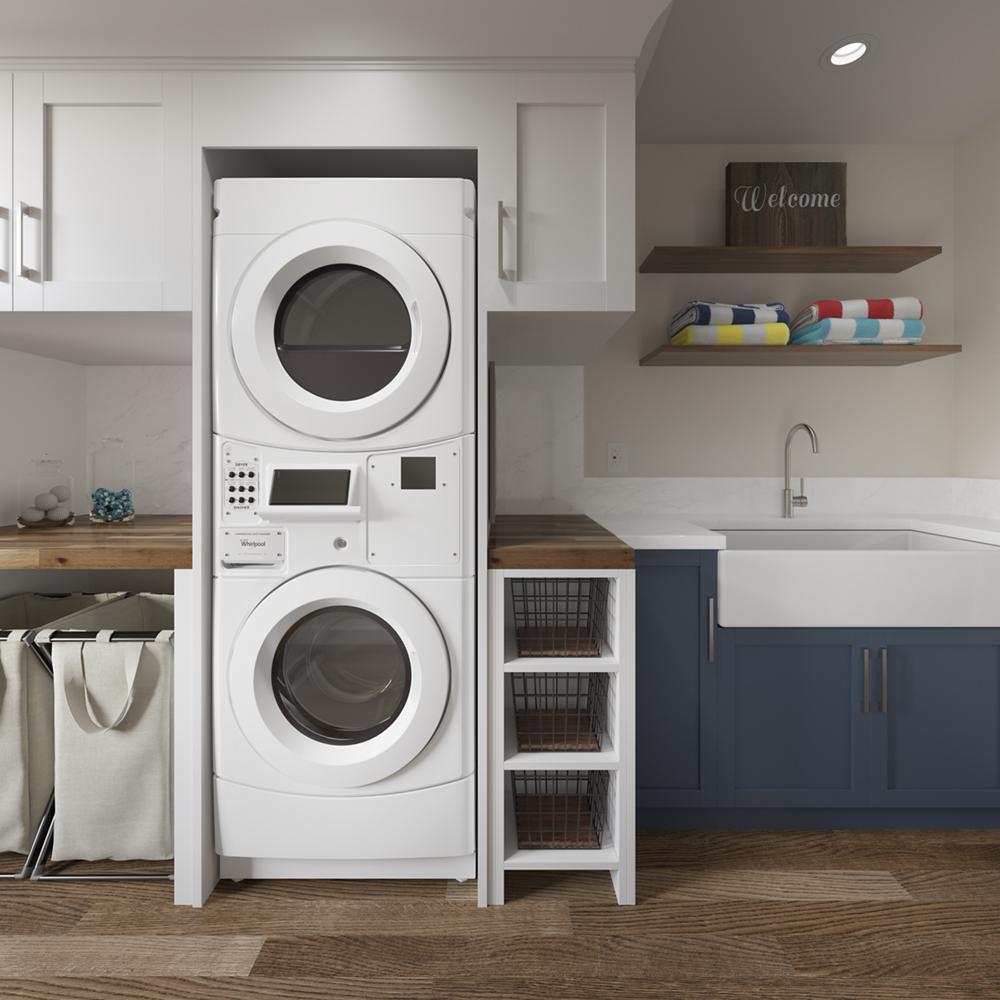 WHIRLPOOL CET9100GQ Whirlpool Commercial Electric Stack Washer/dryer, Non-vend and C...