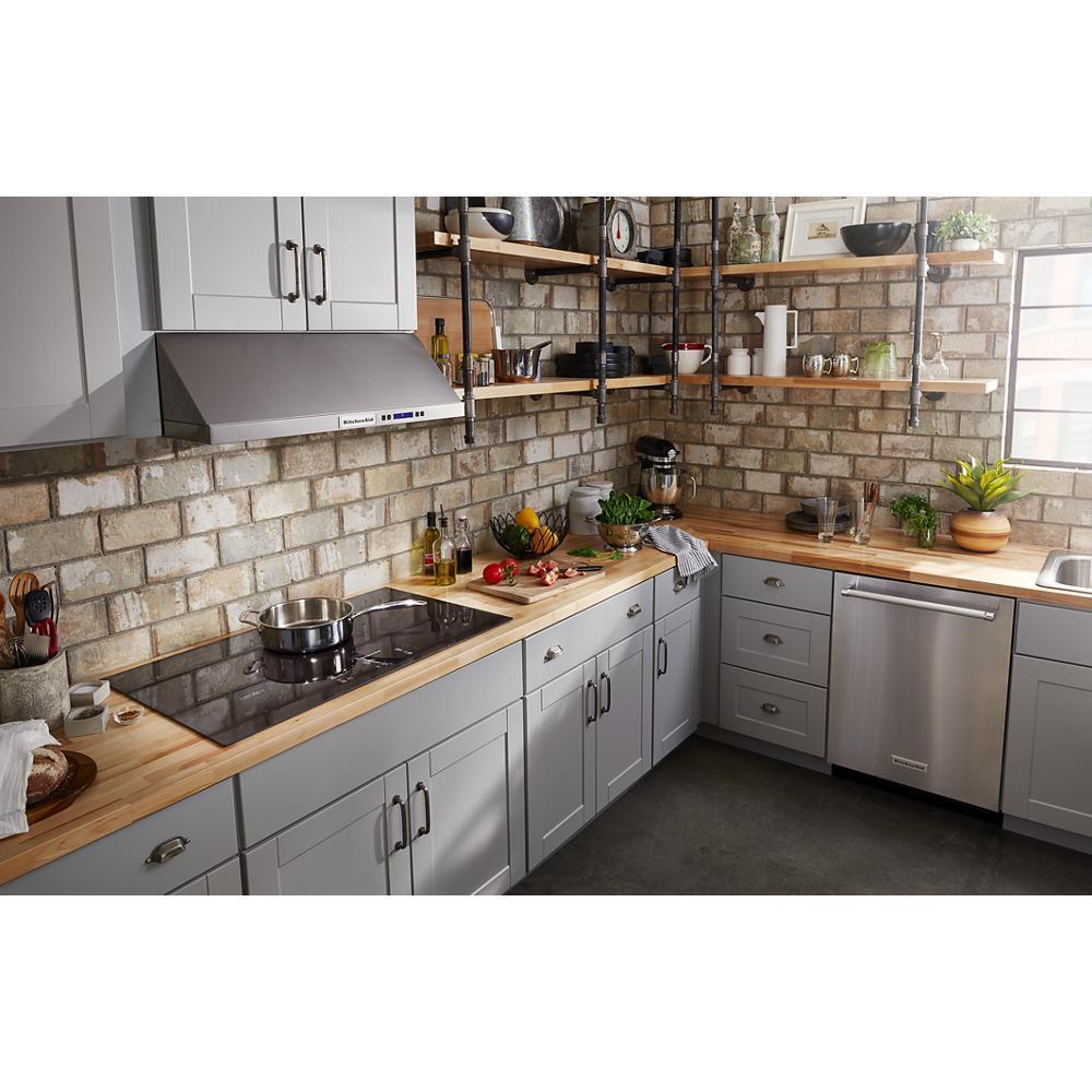 KITCHENAID KCES956KBL 36"" Electric Cooktop With 5 Elements and Touch-activated Controls