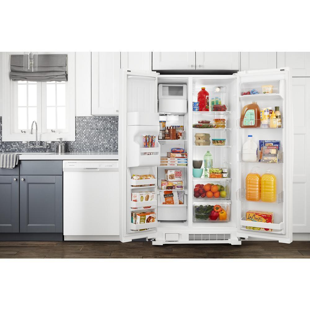 AMANA ASI2175GRW 33-inch Side-by-side Refrigerator With Dual Pad External Ice and WA...