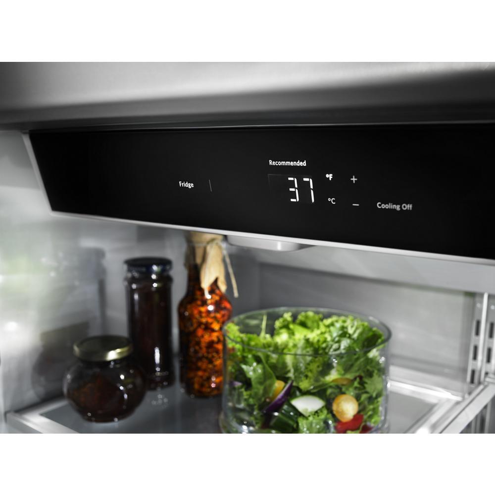 KITCHENAID KBBL306ESS 20.9 Cu. Ft. 36"" Width Built-in Stainless Bottom Mount REFRIGERATOR...