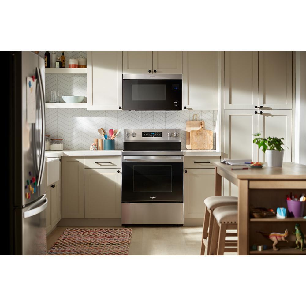 WHIRLPOOL WFES5030RZ 30-inch Electric Range With Air Fry and Air Baking, Self Cleaning, ...