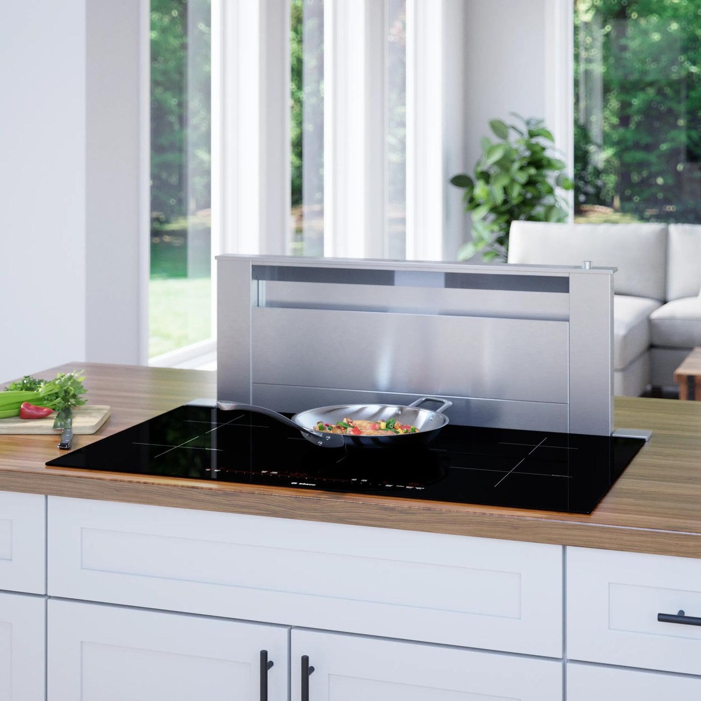 BOSCH NIT8660UC 800 Series Induction Cooktop 36'' Black, Surface Mount Without FRAM...