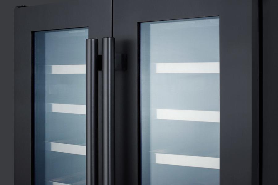 SUMMIT SWC24GKS Built-in Undercounter Dual Zone Wine Cellar With French Glass DOORS...