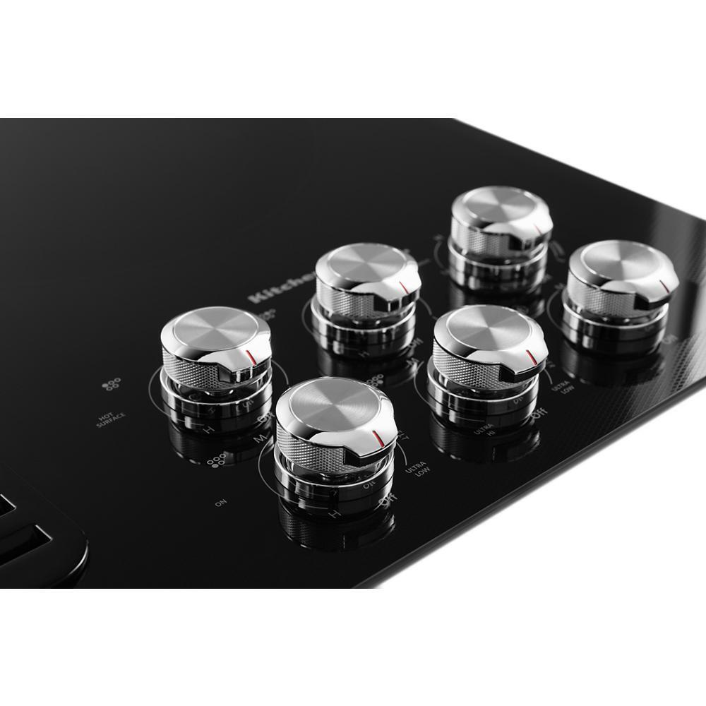 KITCHENAID KCED606GBL KitchenAid 36"" Electric Downdraft Cooktop With 5 Elements - Black