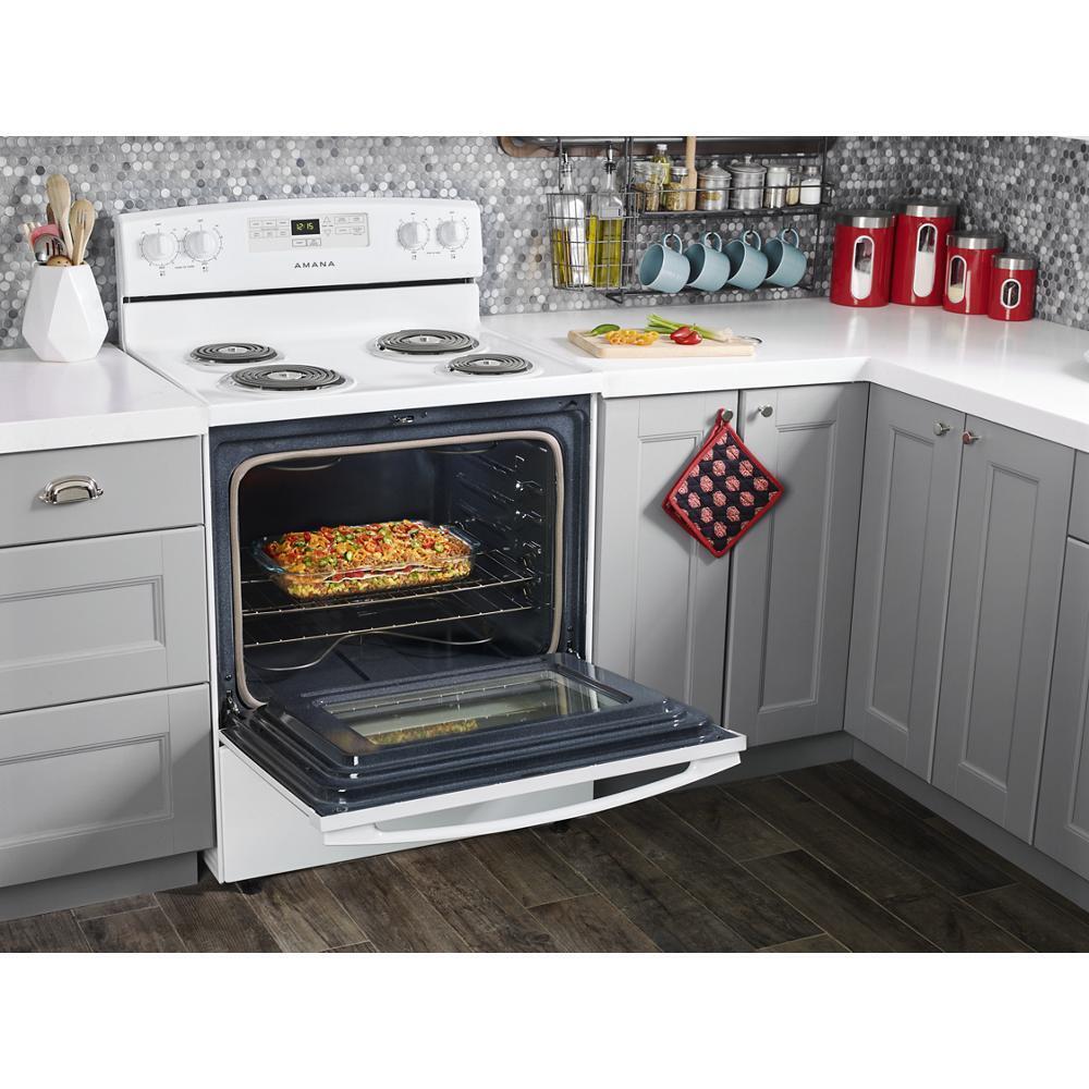 AMANA ACR4303MFW 30-inch Amana Electric Range With Bake Assist Temps - White