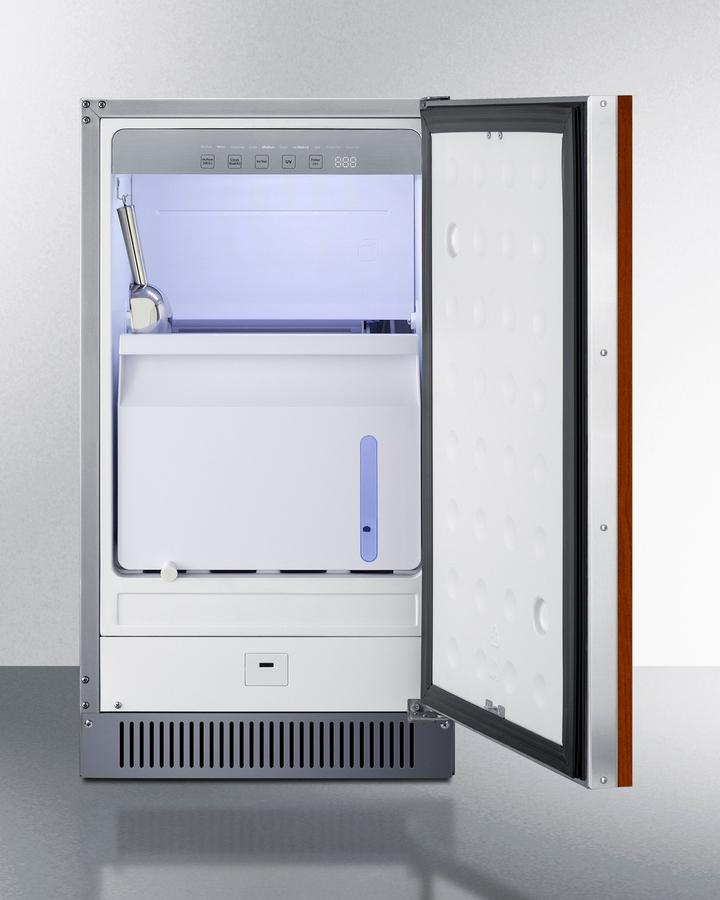 SUMMIT BIM182ADAIF Summit 18"" Wide Clear Icemaker, Ada Compliant (panel Not Included)