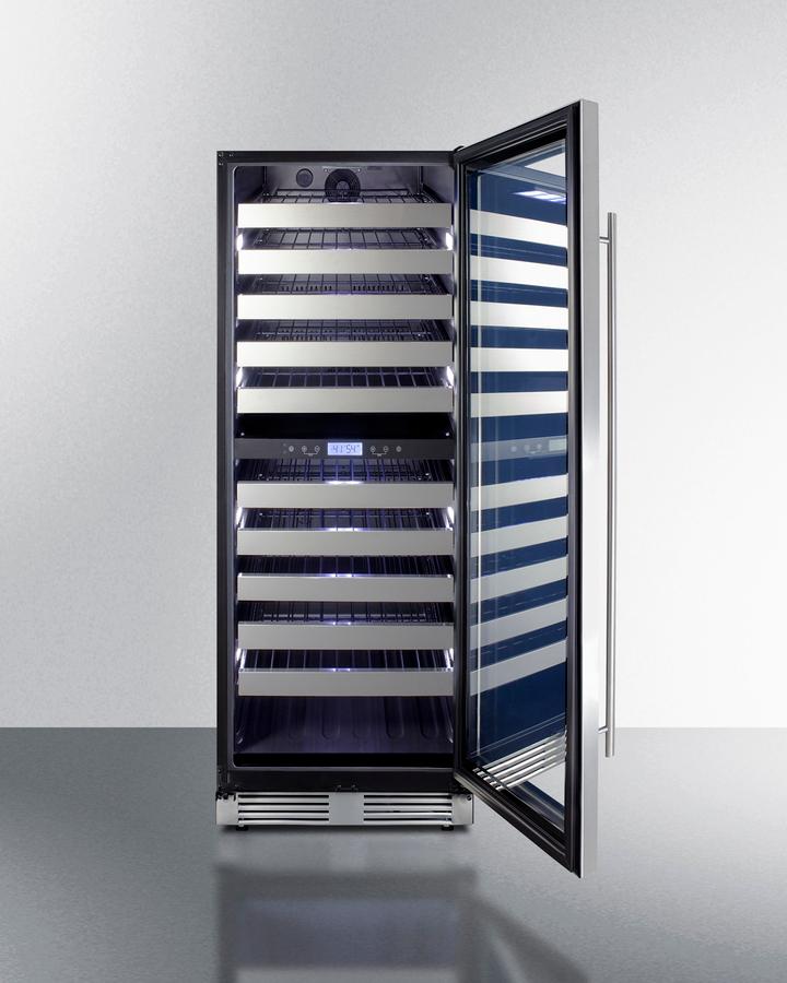 SUMMIT SWCP2116 Summit 24"" Wide Dual-zone Wine Cellar