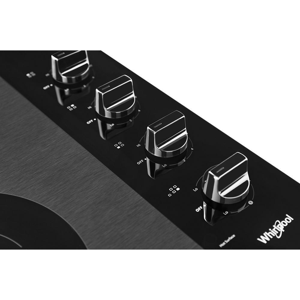 WHIRLPOOL WCE55US0HB 30-inch Electric Ceramic Glass Cooktop With Dual Radiant Element