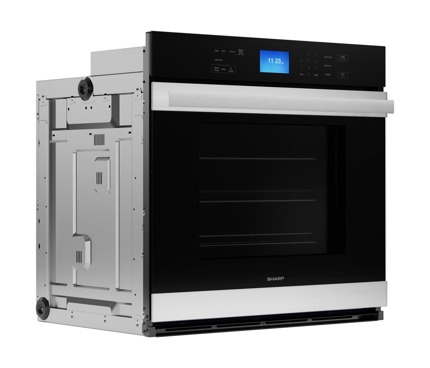 SHARP SWA3062GS Sharp Stainless Steel European Convection Built-in Single Wall Oven