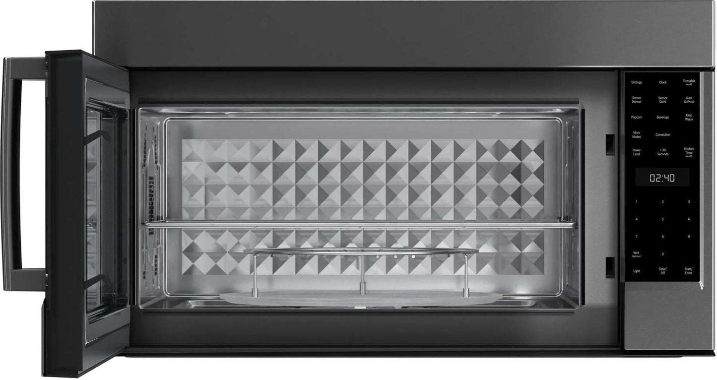 BOSCH HMV8045U 800 Series Over-the-range Microwave 30"" Left Sideopening Door, BLAC...