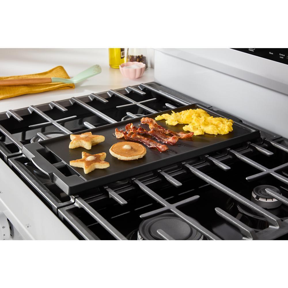 WHIRLPOOL WFGS5030RW 30-inch Gas Range With Air Fry and Air Baking, Self Cleaning, RAPID...