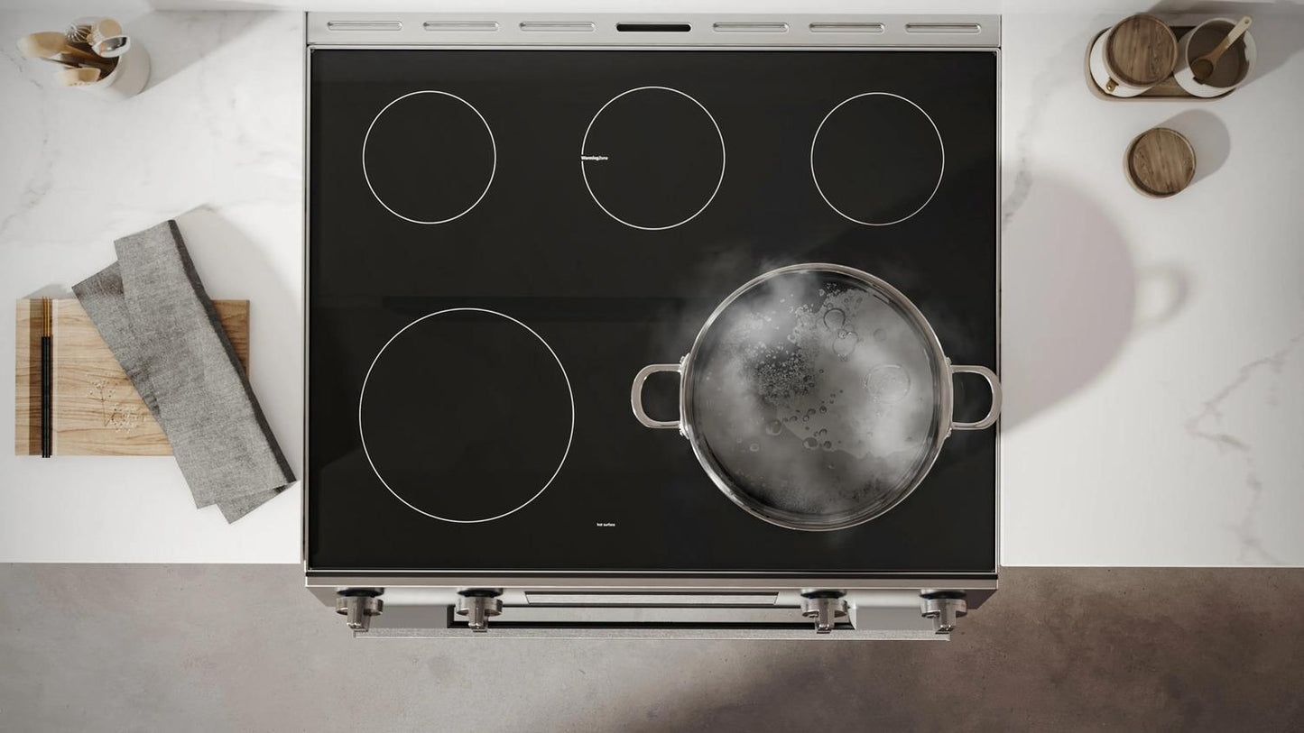 BOSCH HEF1050MU Bosch 100 Series Electric Freestanding Range 30"" Stainless Steel