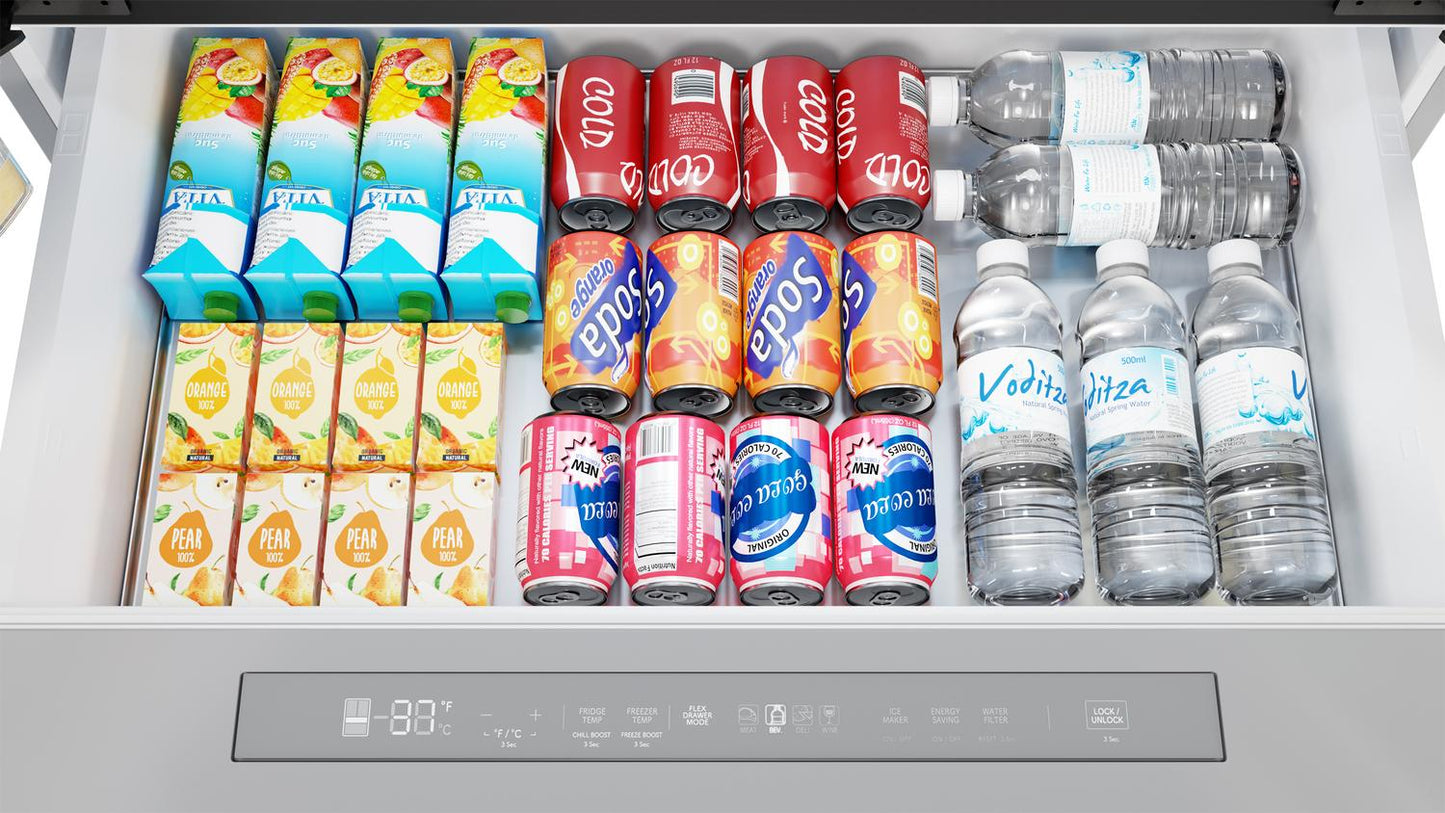 SHARP SJG2254FS Sharp French 4-door Refrigerator With Dispenser
