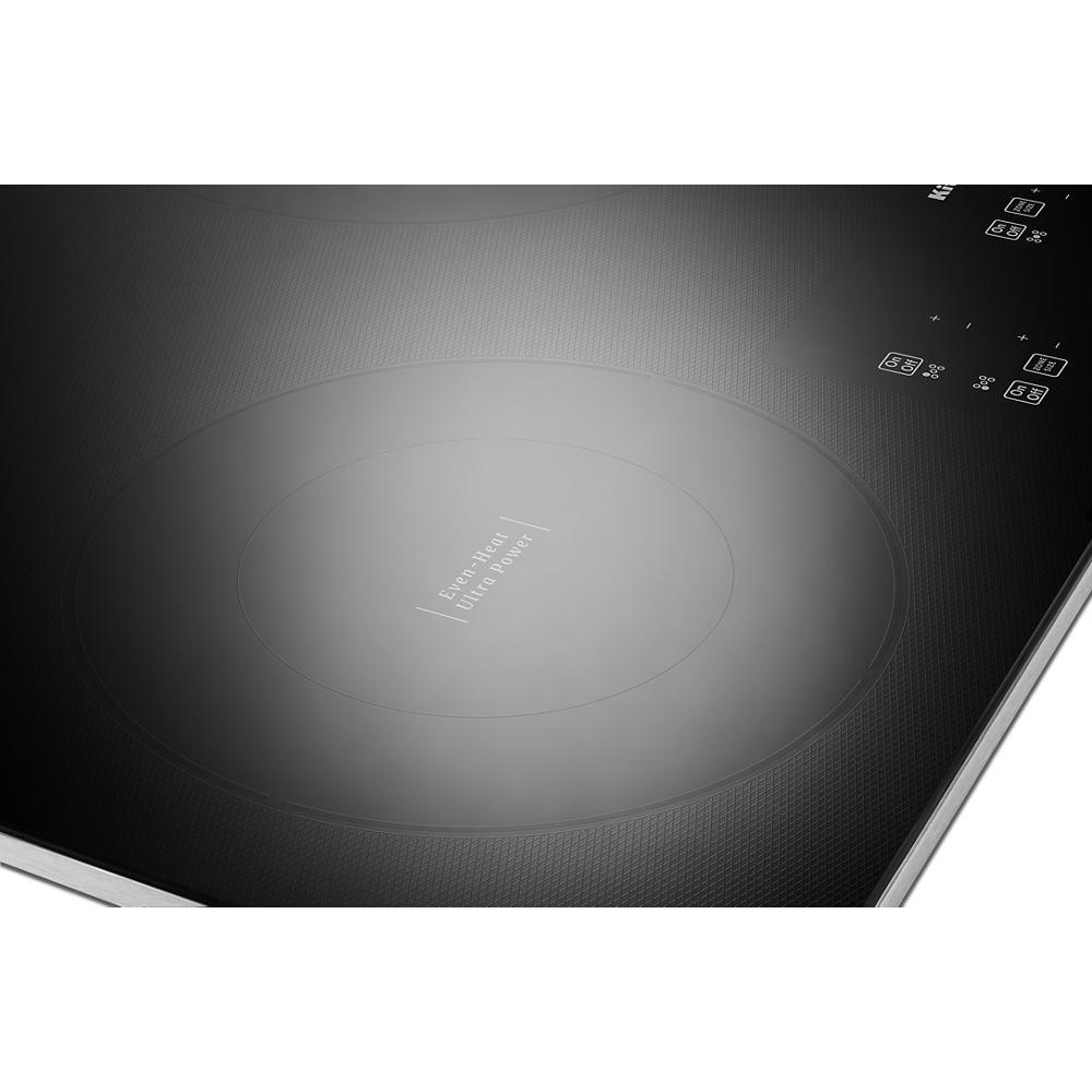 KITCHENAID KCES956KSS 36"" Electric Cooktop With 5 Elements and Touch-activated Controls