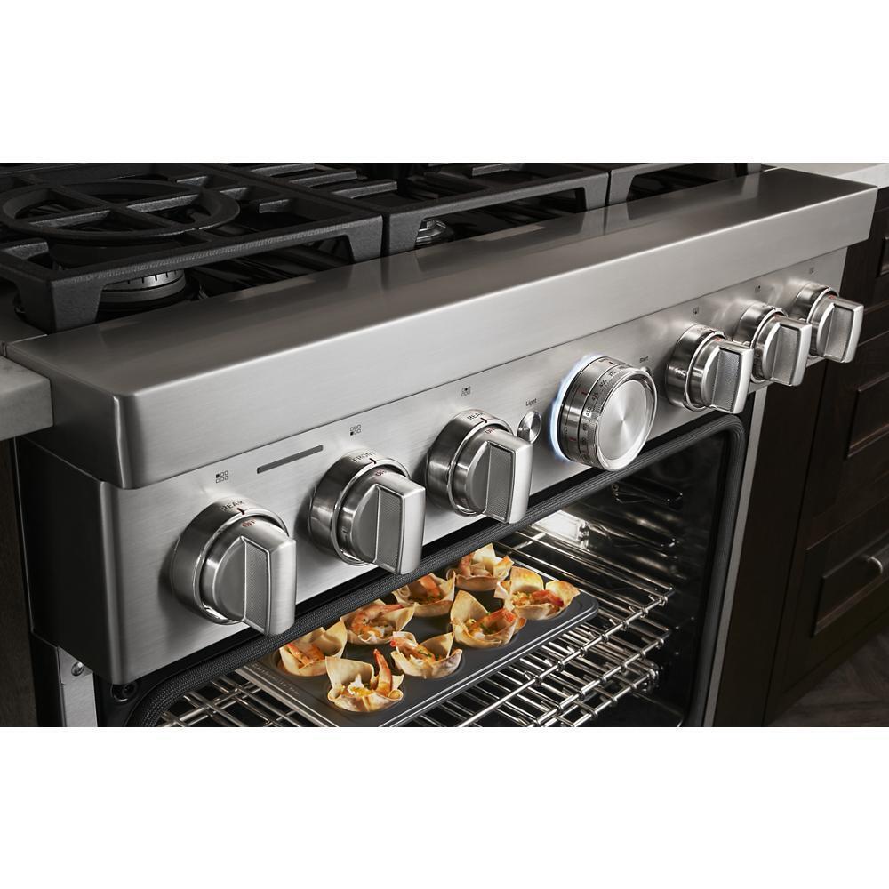 KITCHENAID KFGC506JPA Kitchenaid 36'' Smart Commercial-style Gas Range With 6 Burners ...