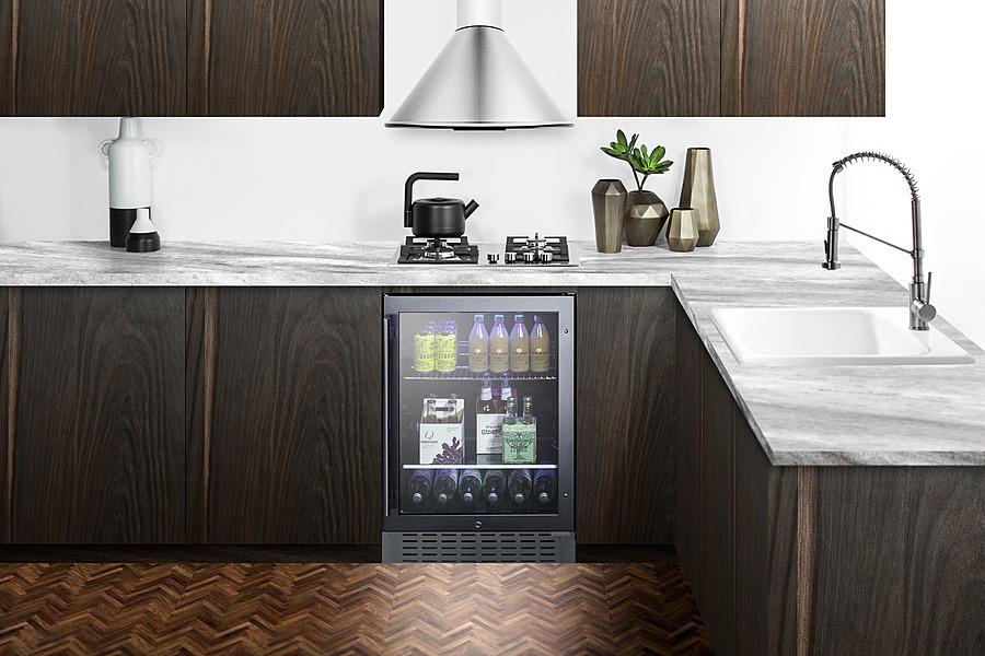 SUMMIT SCR2466BCSS Commercially Approved 24"" Wide Built-in Beverage Refrigerator With ...