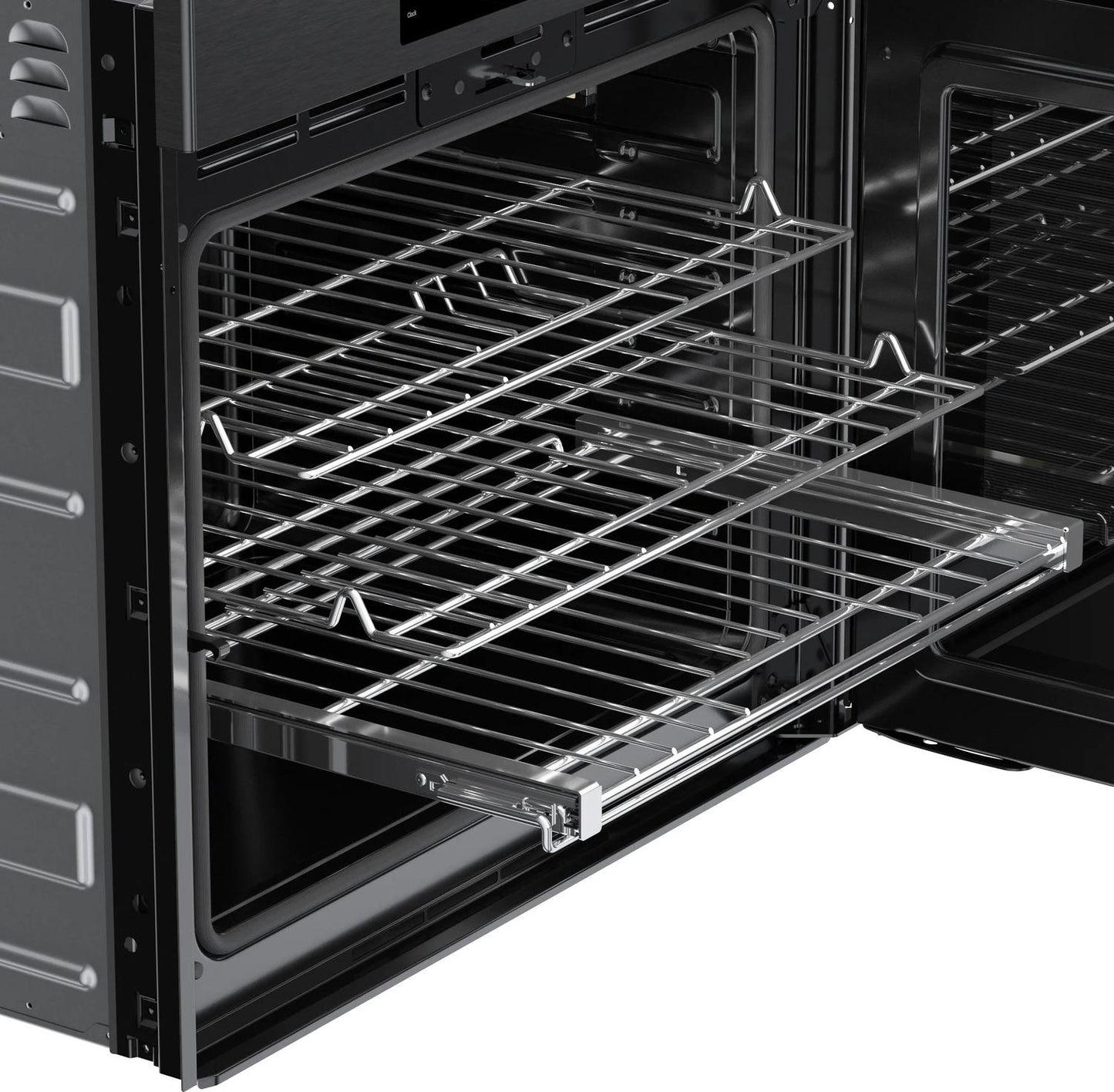 BOSCH HBL8444RUC 800 Series Single Wall Oven 30'' Right Sideopening Door, Black STAI...