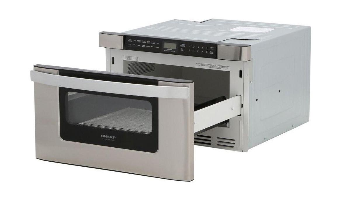 SHARP KB6524PSY 24 In. 1.2 Cu. Ft. 950w Sharp Easy Open Stainless Steel Microwave D...