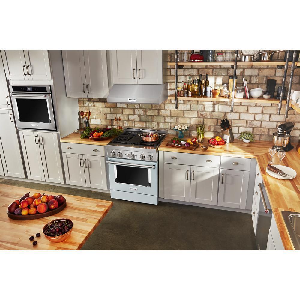 KITCHENAID KFGC500JMB Kitchenaid 30'' Smart Commercial-style Gas Range With 4 Burners ...