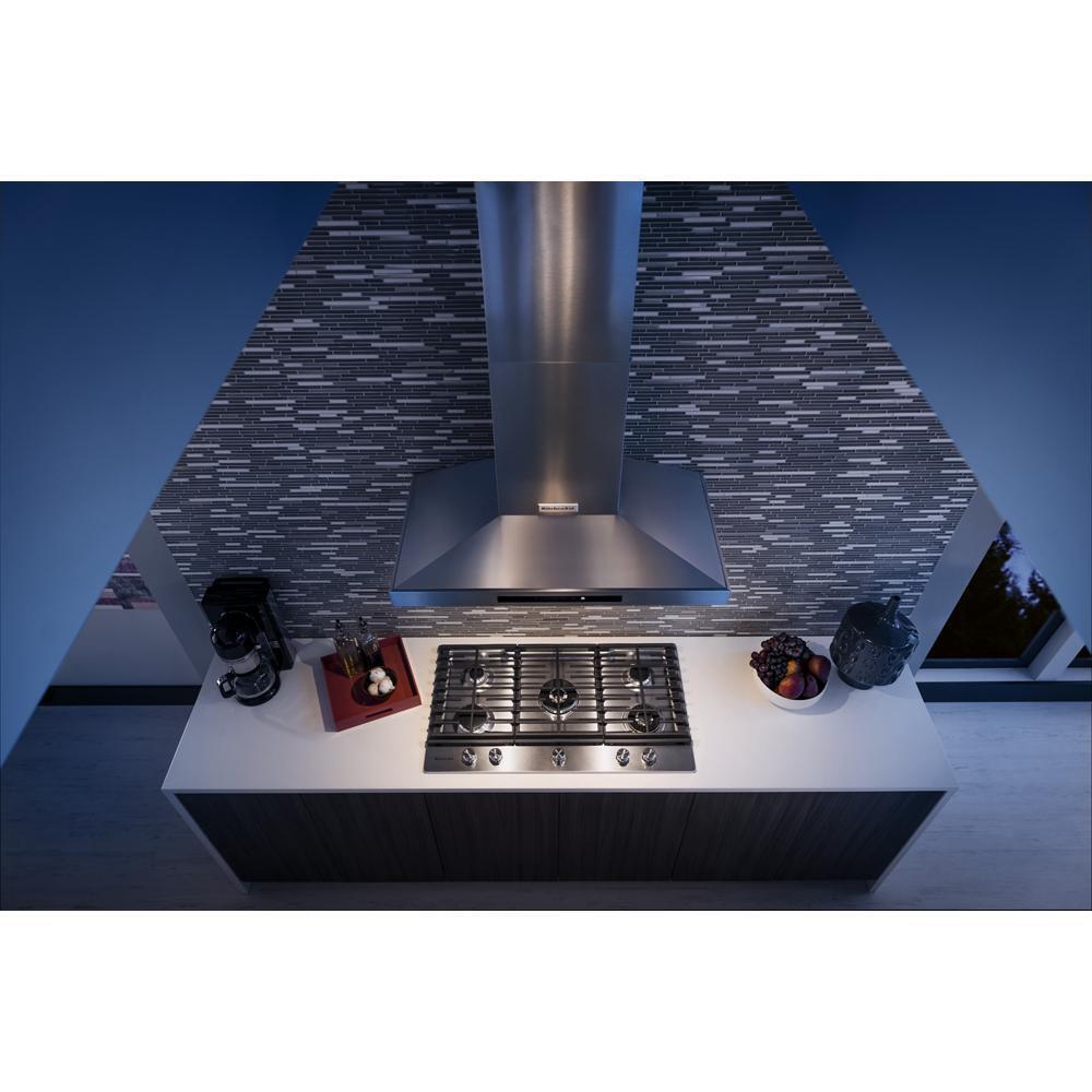 KITCHENAID KVWB606DSS Stainless Steel Kitchenaid 36'' Wall-mount, 3-speed Canopy Hood