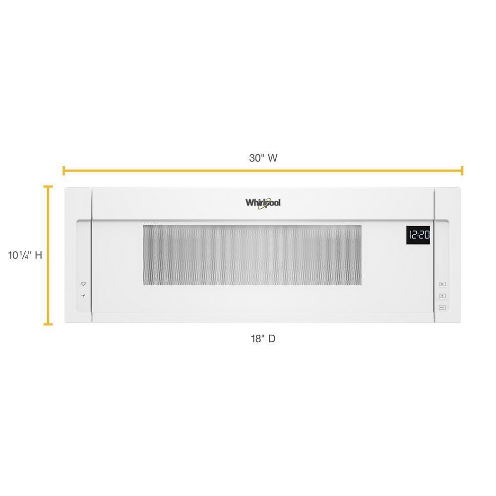 WHIRLPOOL WML55011HW Whirlpool 1.1 Cu. Ft. Low Profile Microwave Hood - White