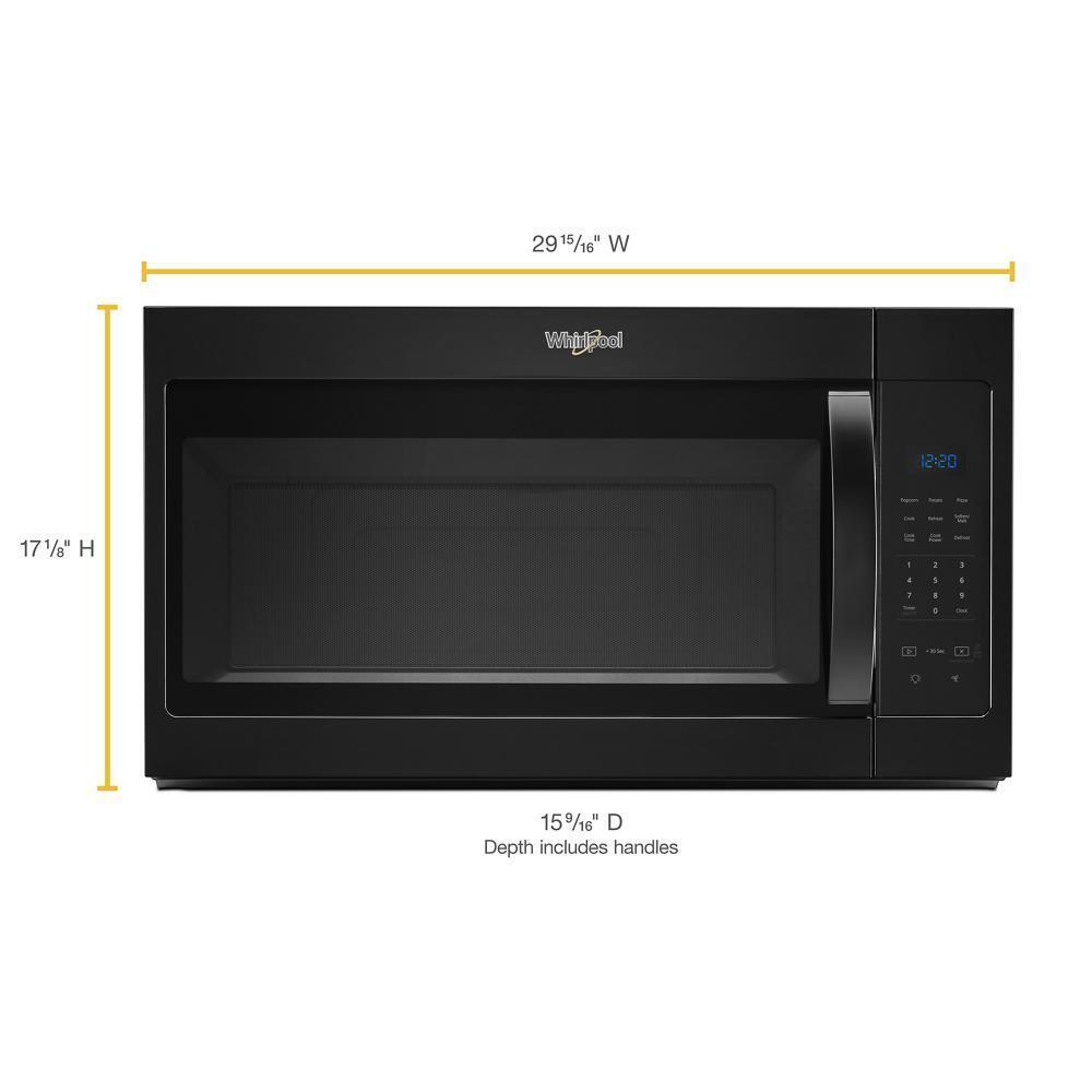 WHIRLPOOL WMH31017HB Whirlpool 1.7 Cu. Ft. Microwave Hood Combination With ELECTRONIC...