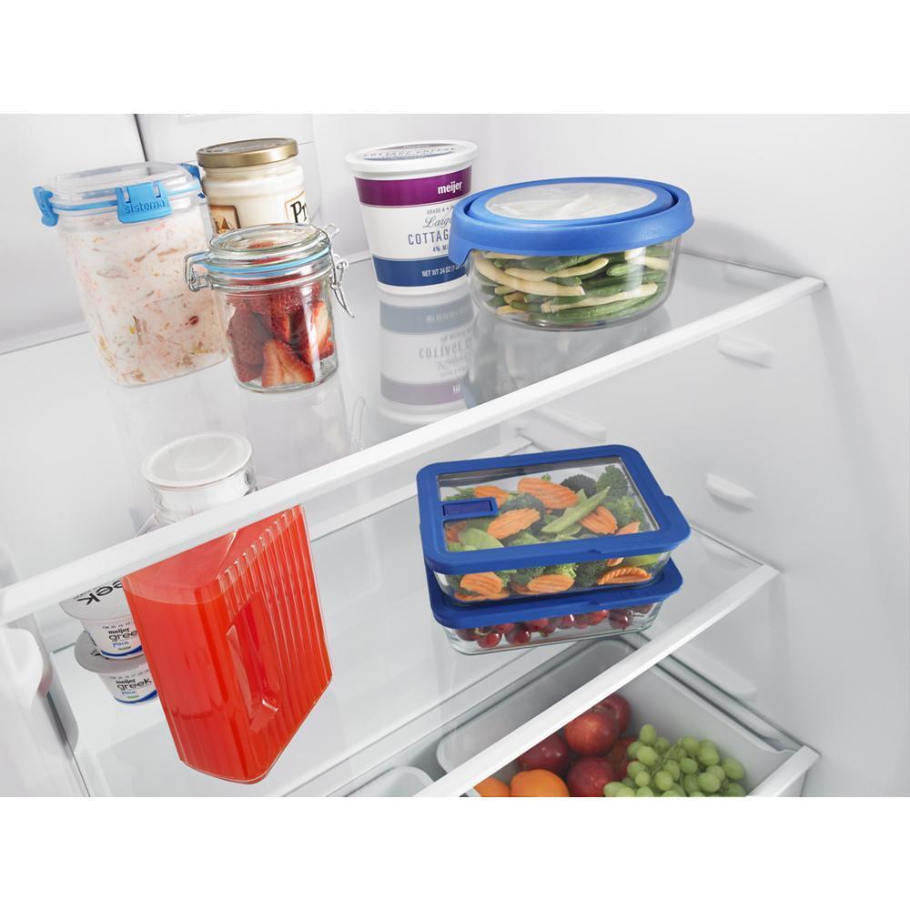 AMANA ART318FFDB 30-inch Wide Top-freezer Refrigerator With Glass Shelves - 18 Cu. F...