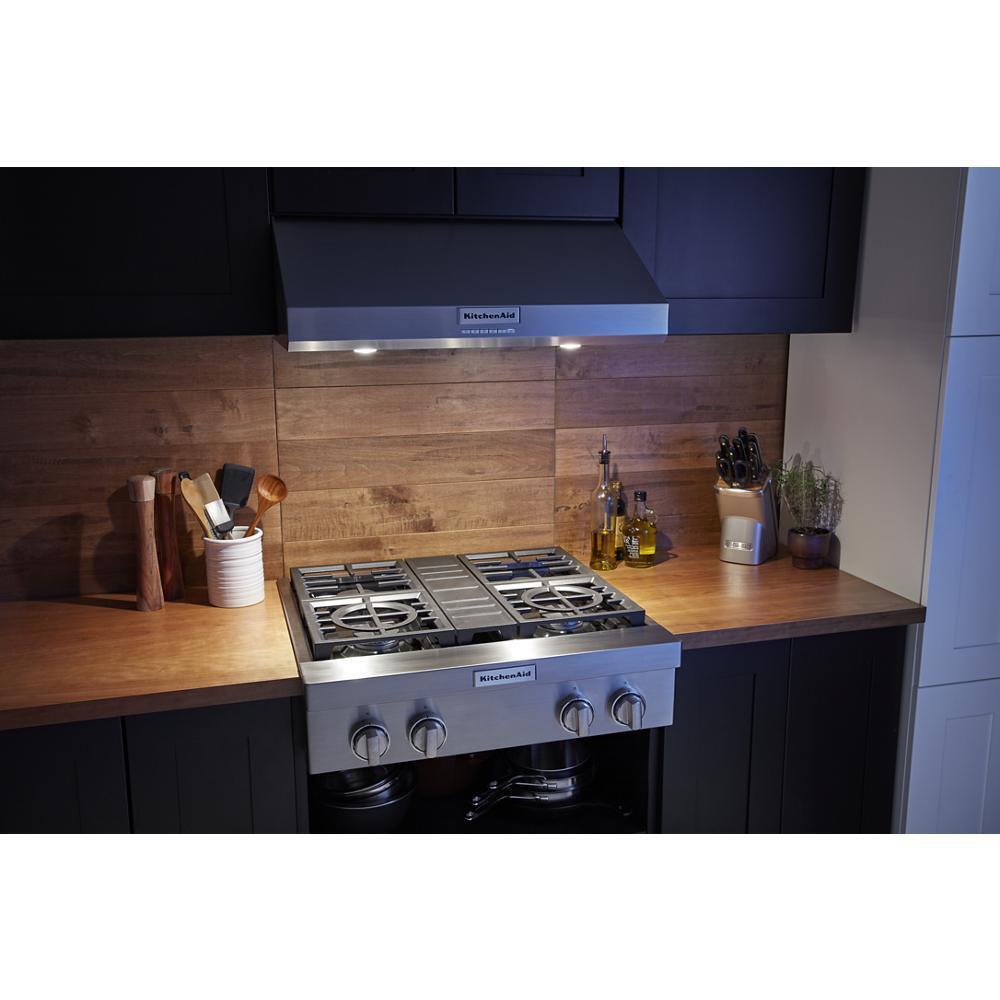 KITCHENAID KCGC500JSS Kitchenaid 30'' 4-burner Commercial-style Gas Rangetop STAINLESS...