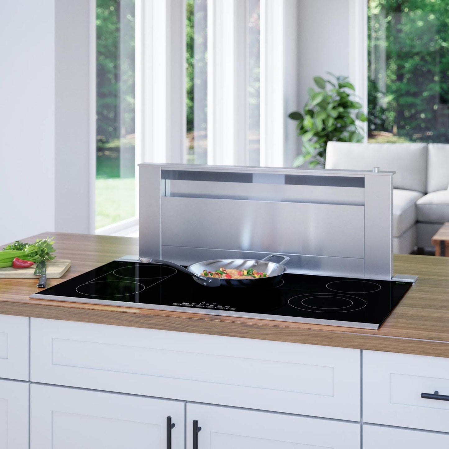BOSCH NET8669SUC 800 Series Electric Cooktop 36'' Black, Surface Mount With Frame NE...