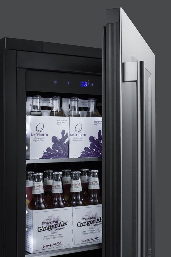 SUMMIT CL181WBV 18"" Wide Built-in Beverage Center With Seamless Stainless Steel TRI...