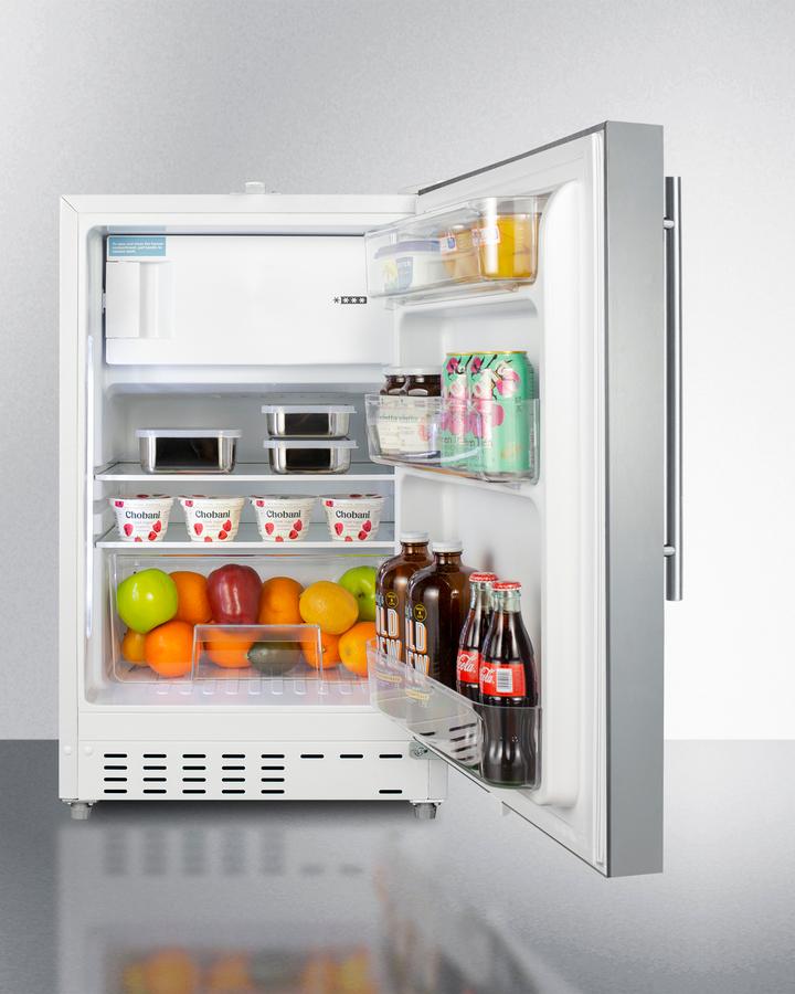 SUMMIT ALRF48CSSHV Summit 20"" Wide Built-in Refrigerator-freezer, Ada Compliant